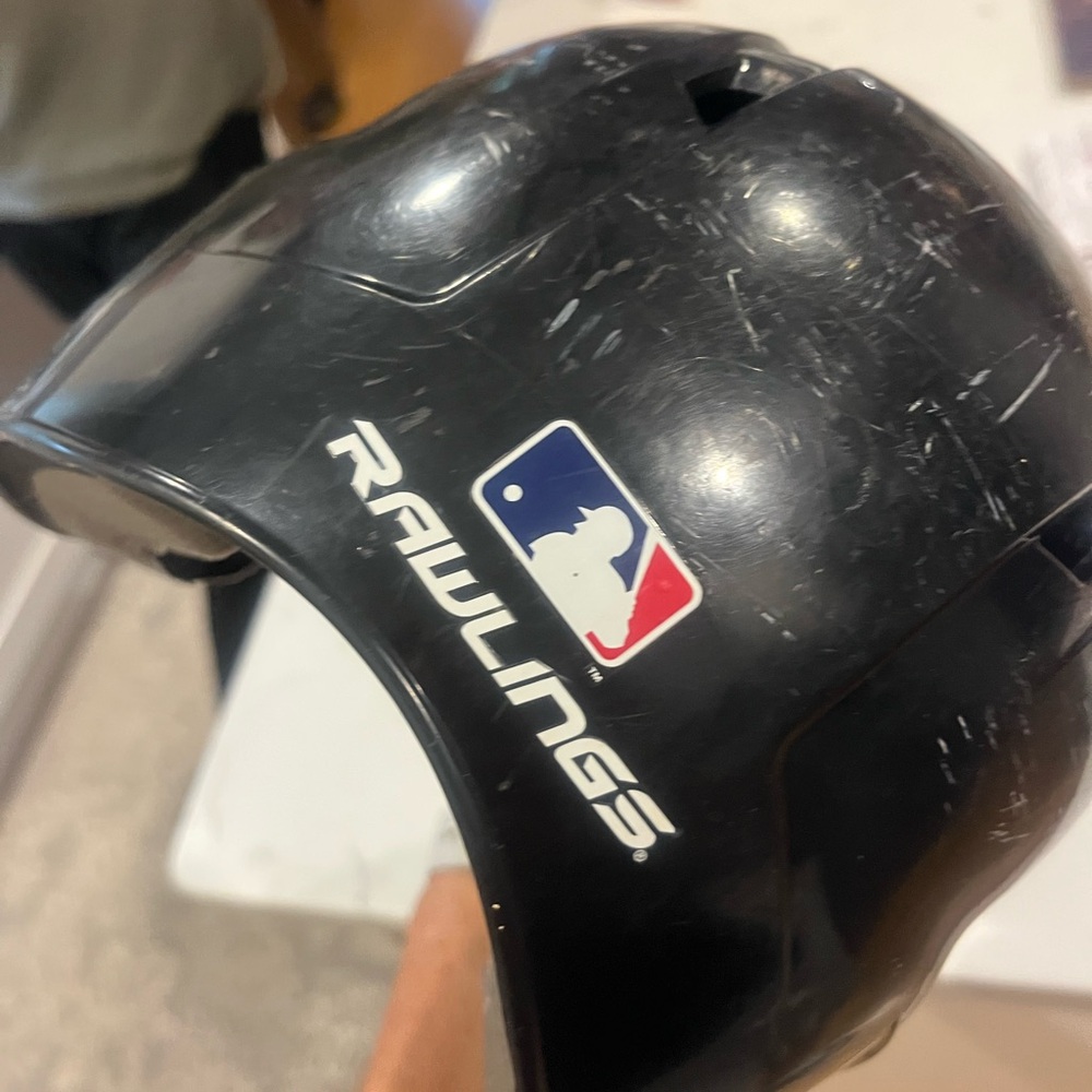 Rawlings Black and Gray Baseball Helmet